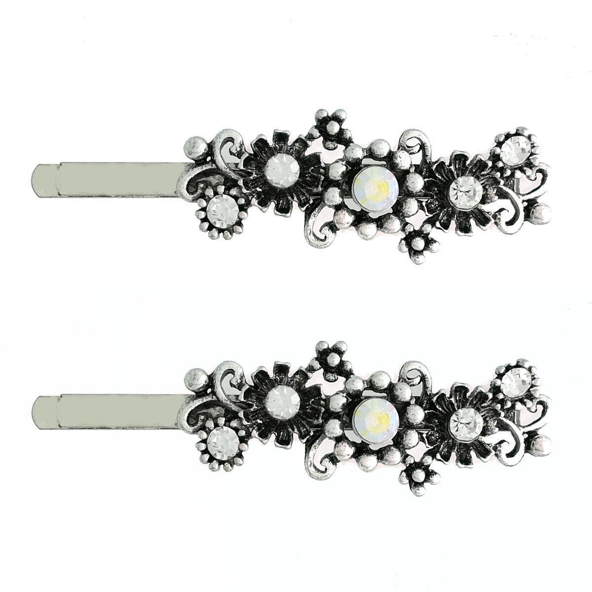 ZUFIO Petites pinces à cheveux pour cheveux fins – 4 x rectangulaires
