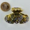Pince crabe moyenne dorée Bijou