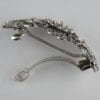 Grande barrette à cheveux argenté fleurs Princess