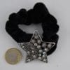 Chouchou velours bijou strass Star