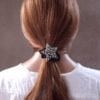 Chouchou velours bijou strass Star