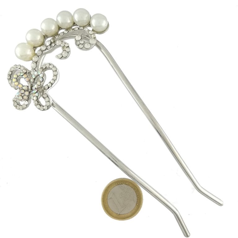 Épingle Chapeau Perles Jais 19e Siècle - Vintage Authentique