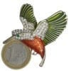Broche Colibri Strass en Cristal - Multicolore