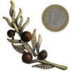 Broche Olivia Strass en Cristal et Perles - Orange