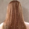 Strass Cheveux Fil Cristal blanc