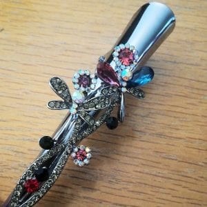 Grande Pince Crocodile Argentée Erland