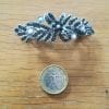 dav Petite Barrette Cheveux Argentée Krishna